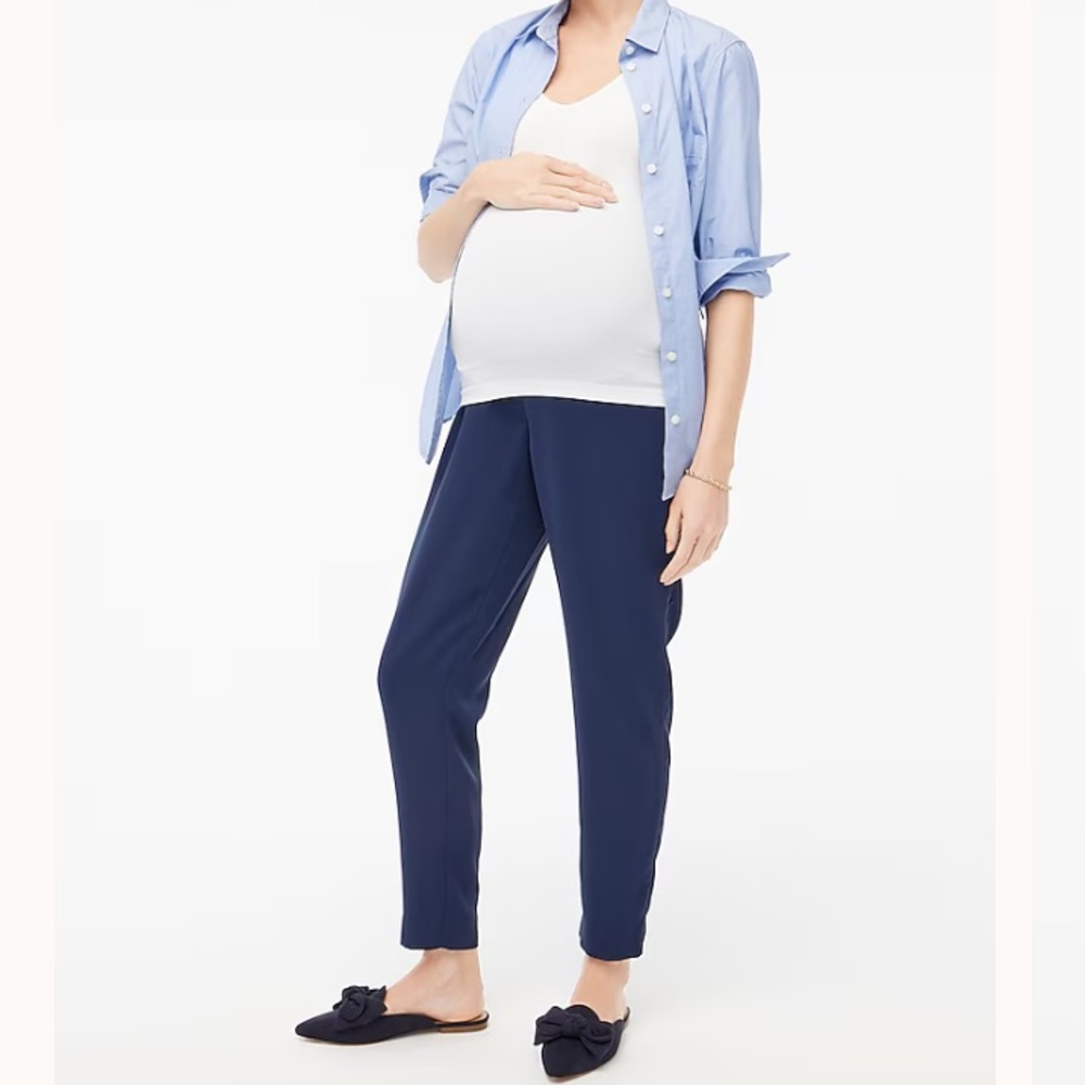J. Crew Women's Navy Maternity Pants